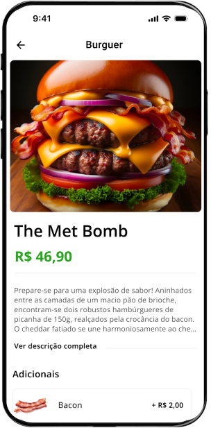 Produto do cardapio digital